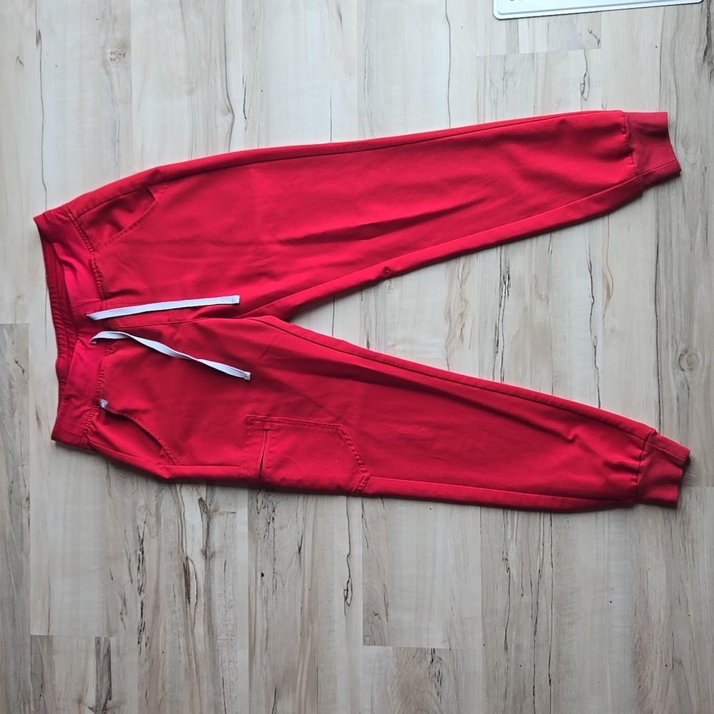 S FIGS Red Zamora Scrub Pant